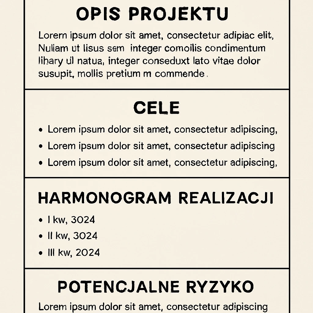 Co zawiera karta informacyjna przedsięwzięcia?